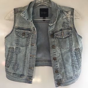 Jessica Simpson jean vest
